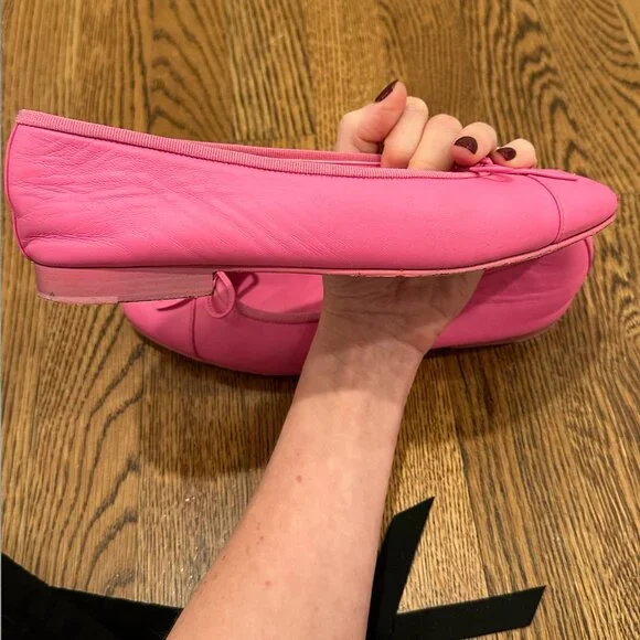Extremely RARE Pink Lambskin Chanel Ballerina Size 38.5 - Picture 4 of 8